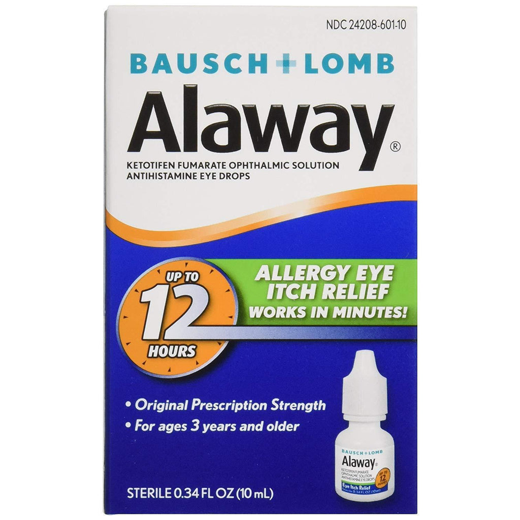 Bausch + Lomb Alaway Antihistamine Eye Drops, 0.34 oz / 10 ml