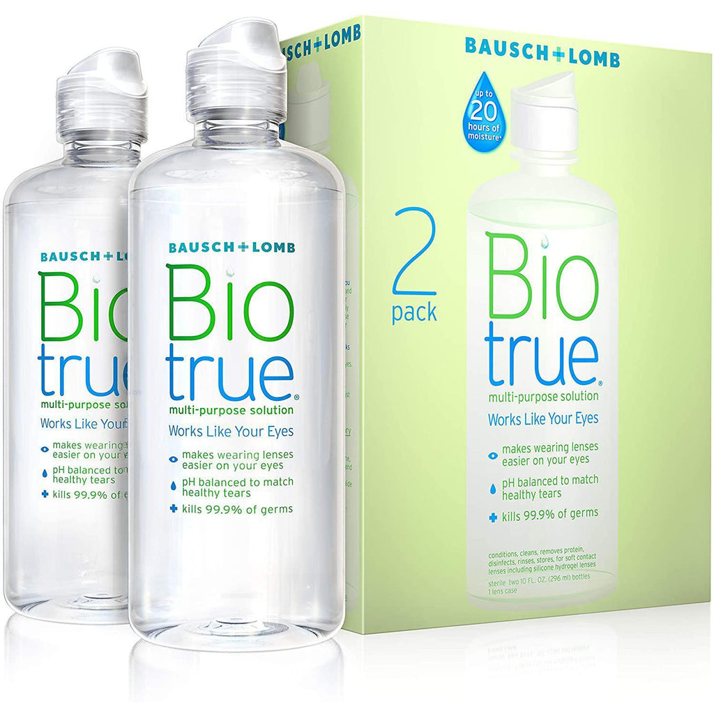 Bausch & Lomb Biotrue for Soft Contact Lenses Multi-Purpose Solution, 10 oz (2 Count)