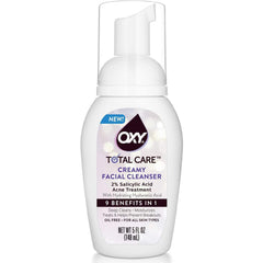 OXY Total Care Creamy Facial Cleanser Acne Treatment, 5 Fl oz