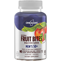 One a Day Natural Fruit Bites Multivitamin Gummies - Men's 50+ - 60 bites