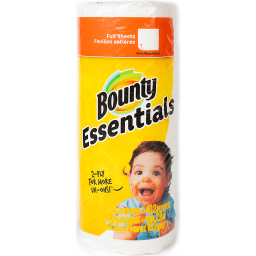 Bounty Essentials Paper Towels- 1 Single Roll