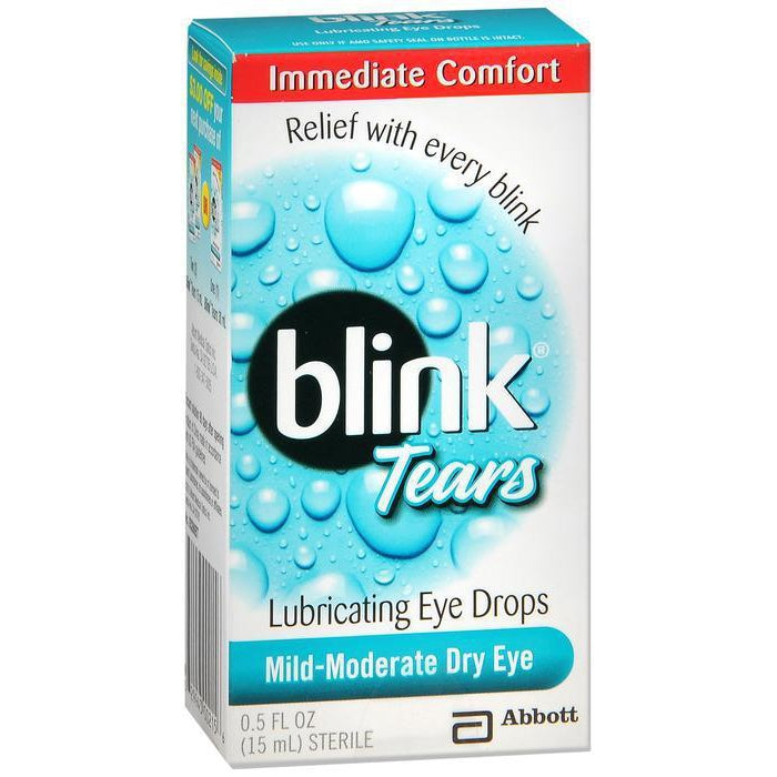 Blink Tears Lubricating Mild-Moderate Dry Eye Drops, 0.5 Fl oz (15 ml)