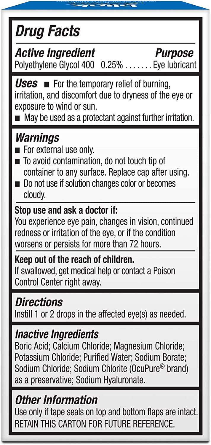 Blink Gel Tears Lubricating Dry Eye Drops - 0.34 fl oz Blink Gel Tears Lubricating Dry Eye Drops - 0.34 fl oz
