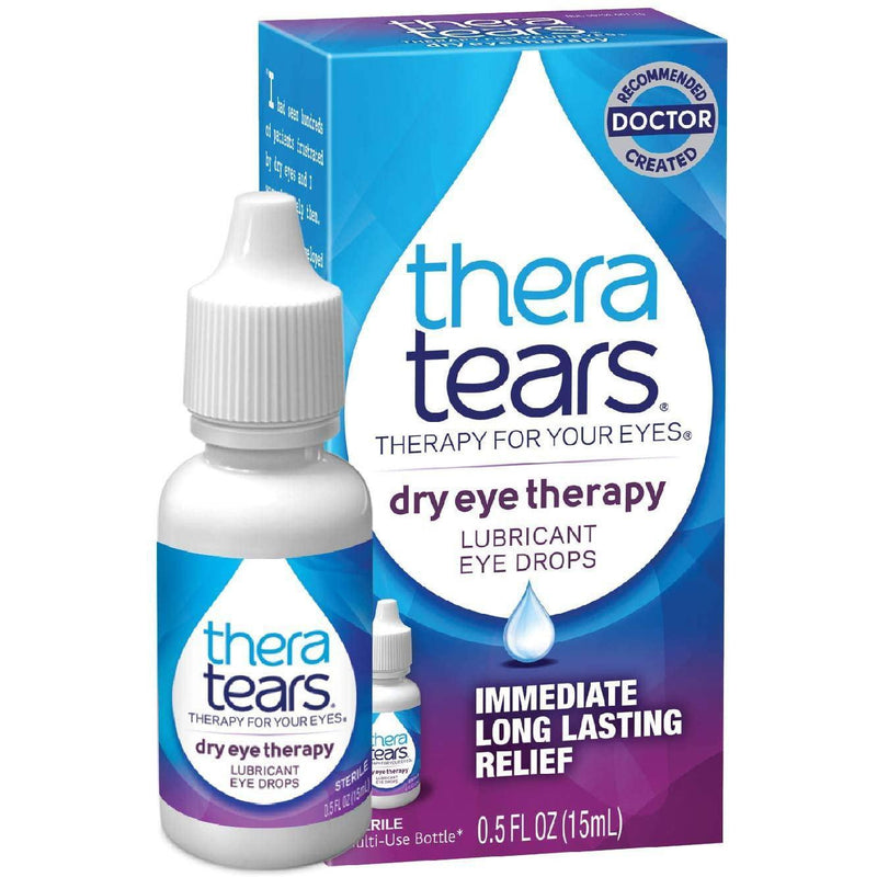 Thera Tears Dry Eyes Therapy Lubricant Eye Drops, 0.5 Fl oz (15 ml)