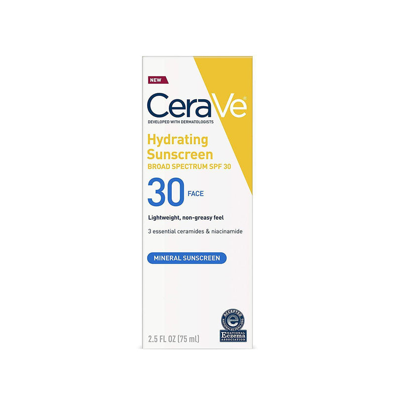 Cerave Mineral Face Sunscreen SPF 30 2.5 Fl oz,