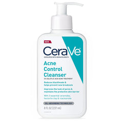 CeraVe Face Wash Acne Treatment, Salicylic Acid Cleanser with Purifying Clay for Oily Skin, 8 Oz
