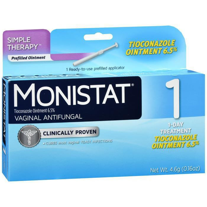 Monistat 1-Day Yeast Infection Treatment, Prefilled Ointment