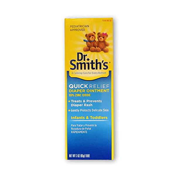 Dr. Smith's Quick Relief Diaper Rash Ointment, 3 oz, Pack of 2