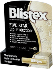 Blistex Five Star Lip Protection Broad Spectrum SPF 30 Water Resistant Lip Balm - 4.25g tube*