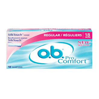 O.B. Pro Comfort Regular Tampons-18 CT