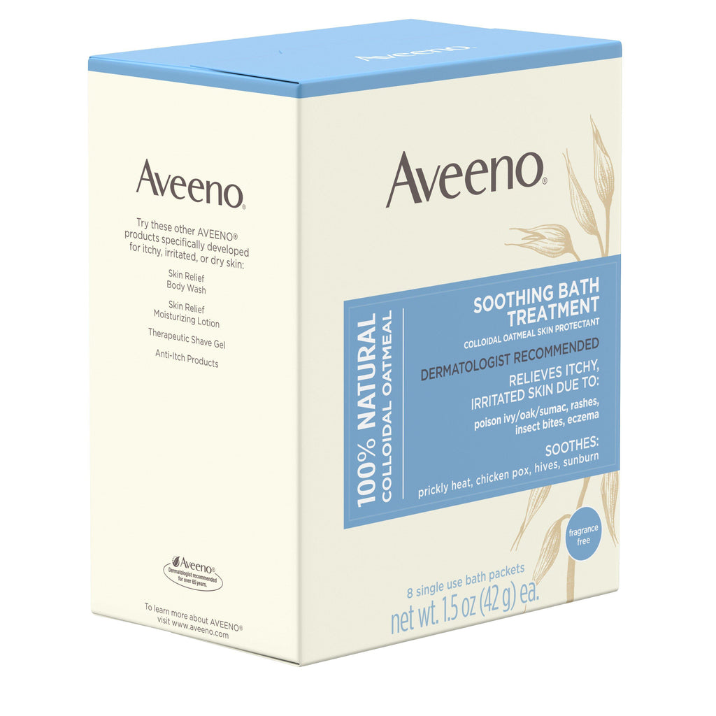 Aveeno Soothing Bath Treatment with Natural Colloidal Oatmeal, 8 ct