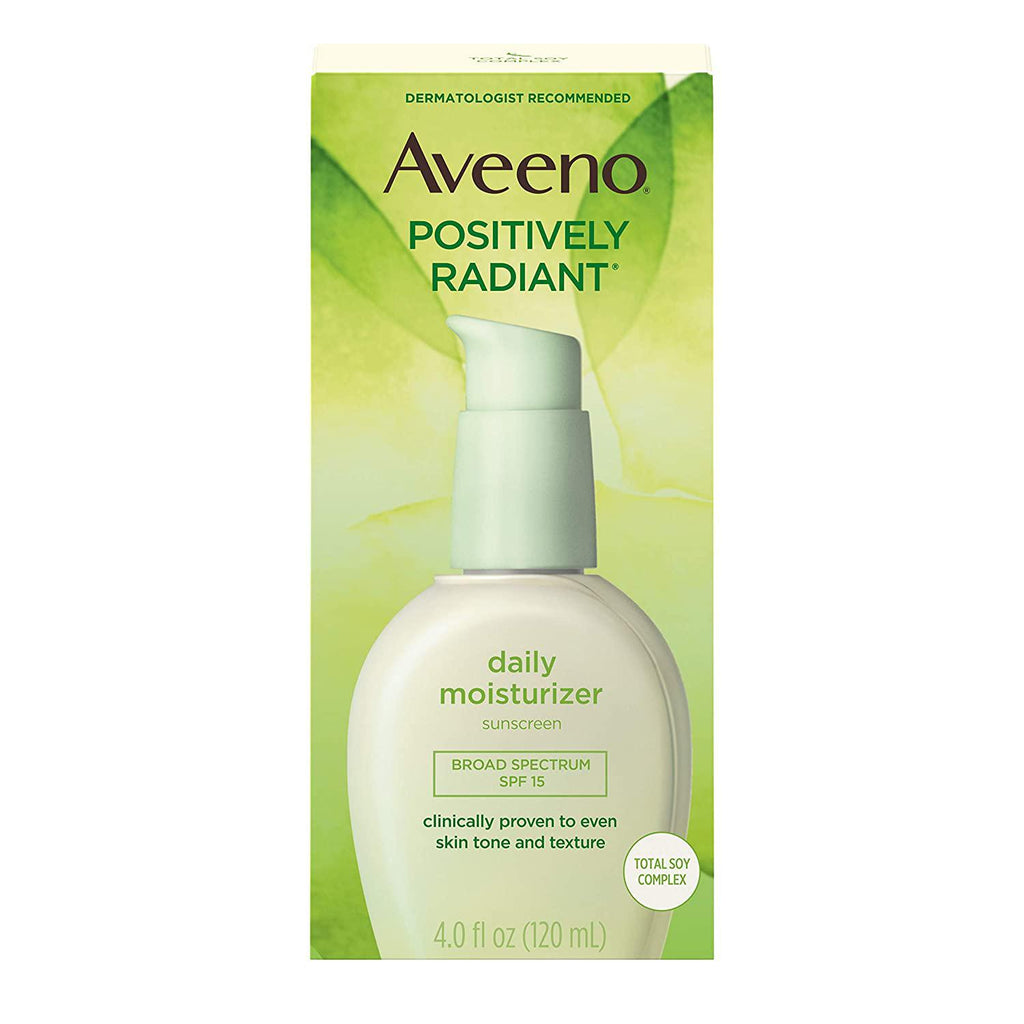 Aveeno Positively Radiant Daily Face Moisturizer SPF 15, 4 Fl. oz