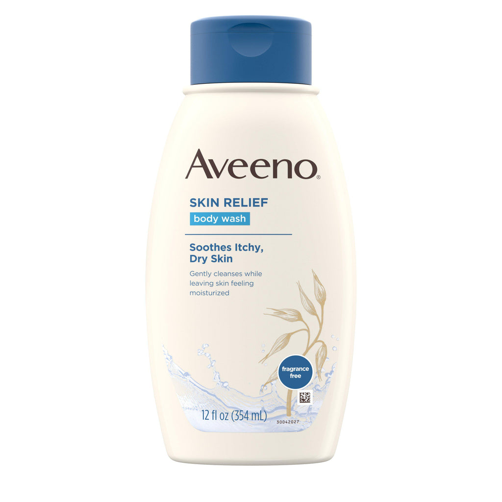 Aveeno Skin Relief Fragrance-Free Body Wash for Dry Skin, 12 Fl. oz
