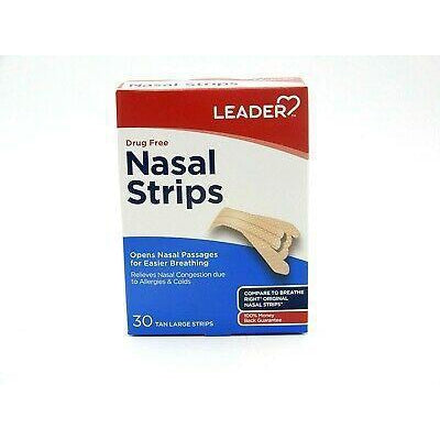 Leader Nasal Strips, 30 Tan Strips