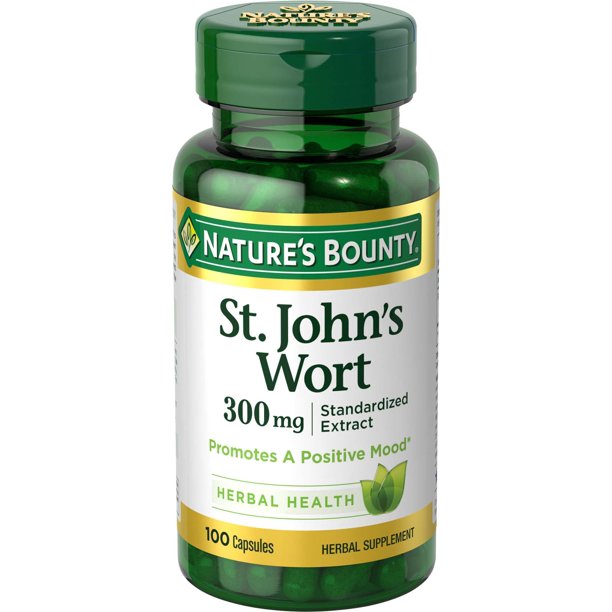 Nature's Bounty St. John's Wort, 300mg Herbal supplement - 100 capsules