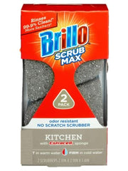 Brillo Scrub Max Odor Resistant No Scratch Scrubber - Kitchen w Estracell Sponge