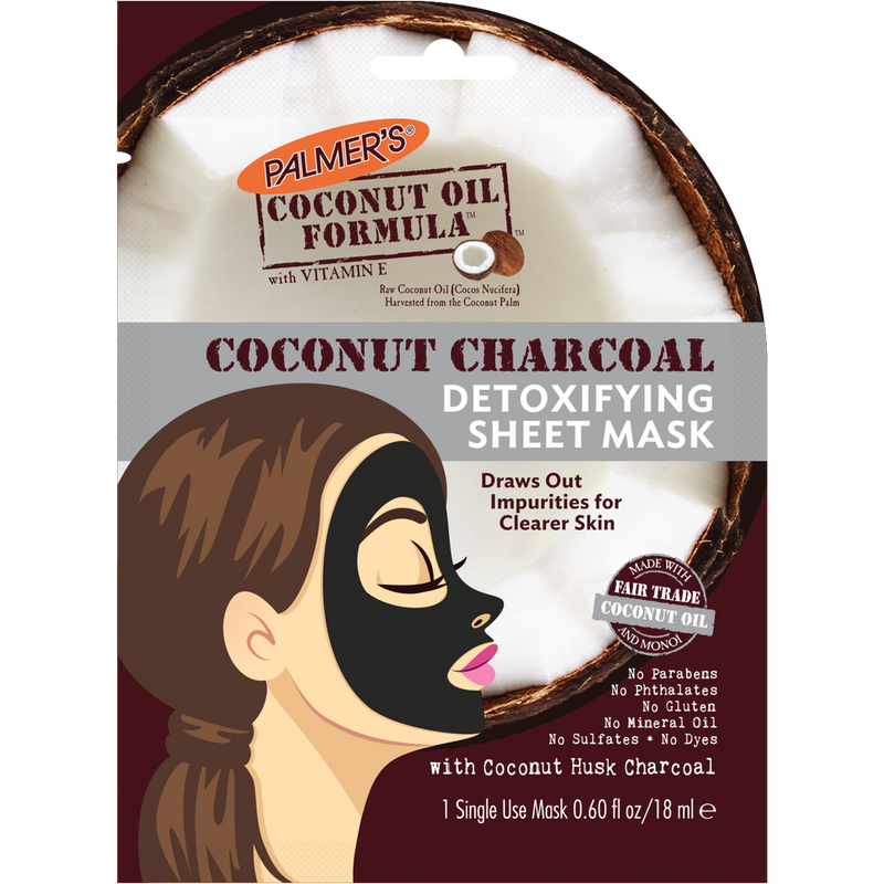 Palmer's Coconut Oil Formula Coconut Charcoal Detox Sheet Mask - 18 ml*