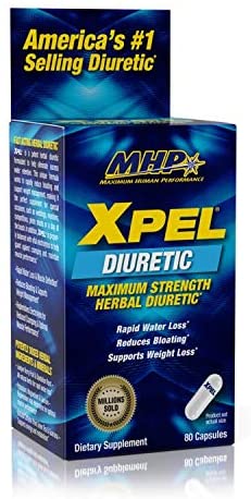 MHP Maximum Human Performance Xpel Diuretic Maximum Strength Herbal Dietary Supplement, 80 capsules*