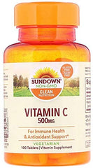 Sundown Vitamin C 500 mg - 100 Tablets - Vegetarian*