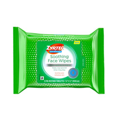 Zyrtec Non Medicated Soothing Face Wipes - 25 ct