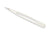 DENCO Accents Aero Tweeze Pointed Tip Stainless Steel White Tweezers with Case