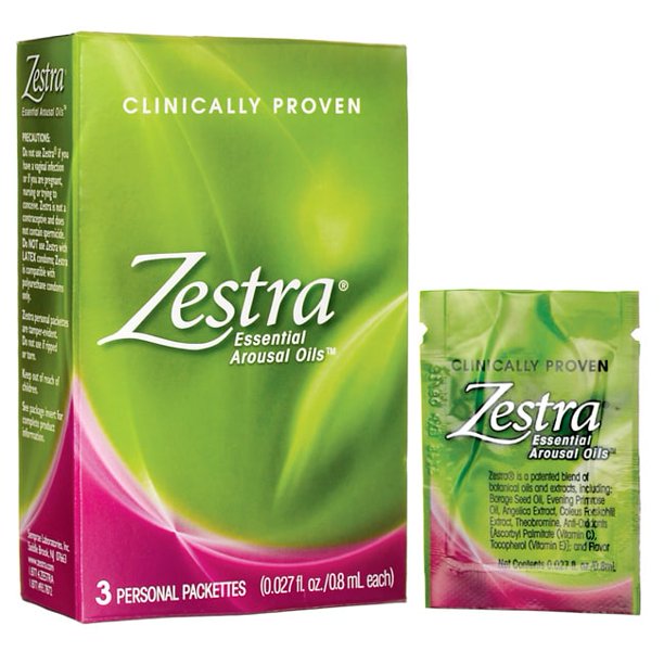 Zestra Essential Arousal Oils, 3 Personal Packets 0.8ml each