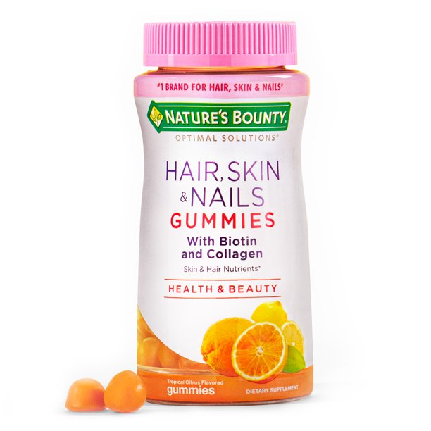 Nature's Bounty Hair Skin And Nails Gummy Vitamins With Biotin, 80 Ct ...