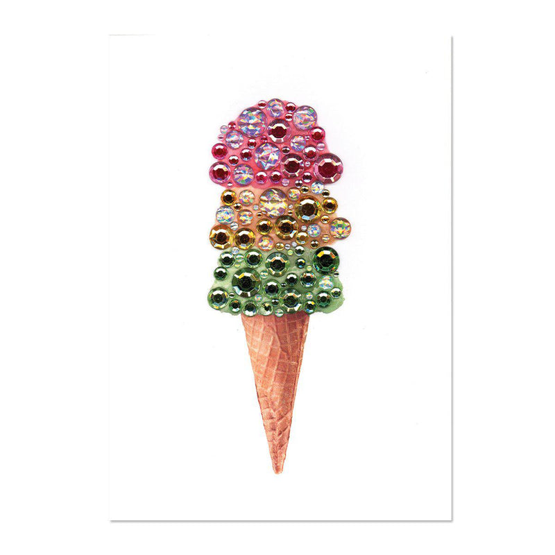 Papyrus Happy Birthday - Gem Ice Cream Cone