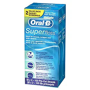 Oral-B Super floss 50 pre cut strands Mint