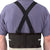 Mueller Back Support with Suspenders, Black, One Size