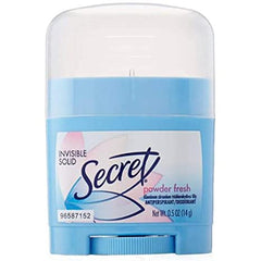 SECRET Powder Fresh Invisible Solid Deodorant Travel Size, 0.5 Oz