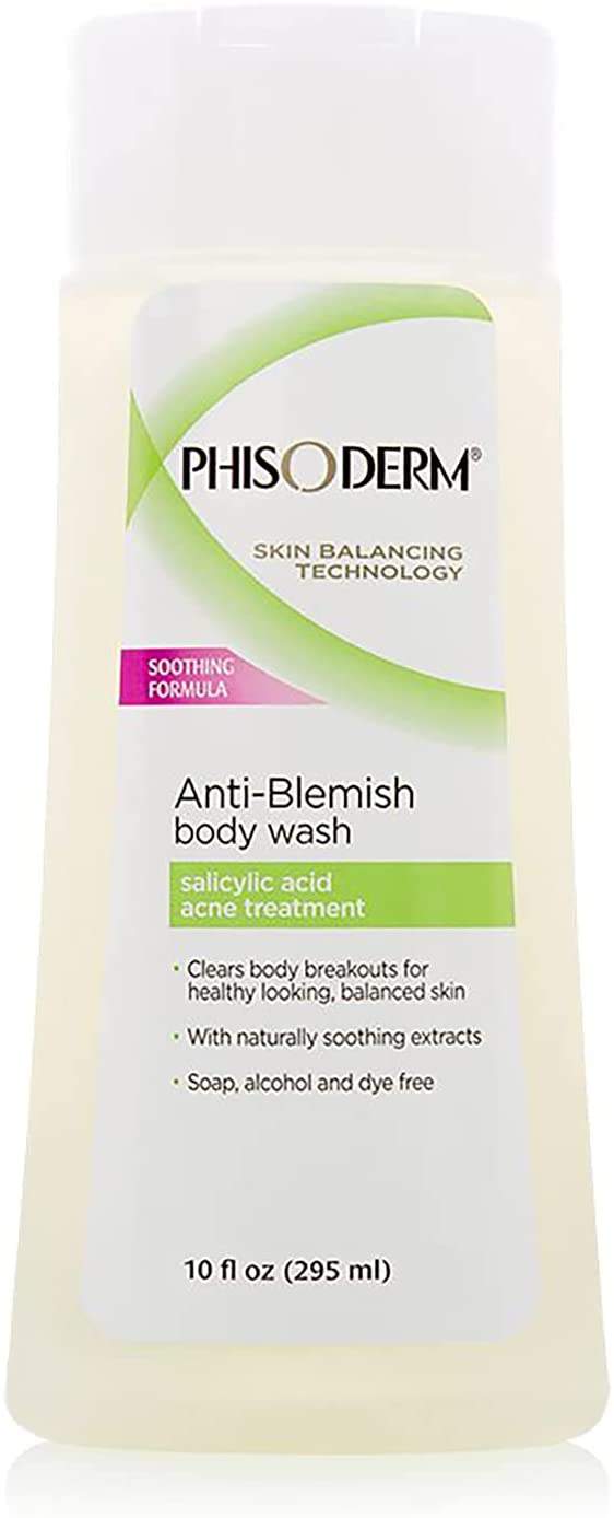 Phisoderm Anti-Blemish Body Wash w Salicylic Acid, 10 fl oz