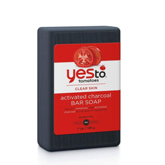 Yes To Tomatoes Clear Skin Activated Charcoal Bar Soap for All Skin Types, 7.0 oz