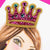 PAPYRUS Happy birthday - girl with crown