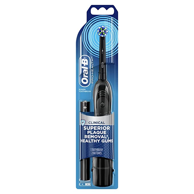 Oral-B Pro-Health Clinical, Superior Clean, Battery Power Electric Toothbrush, Black