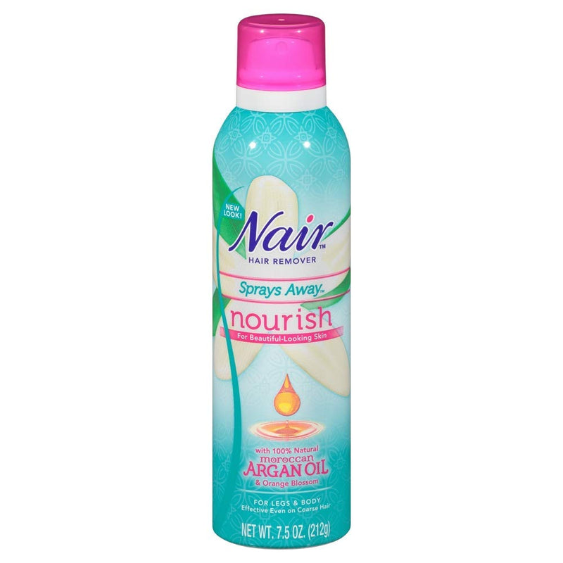Nair Hair Remover Nourish Sprays Away MAX, w Moroccan Argan Oil & Orange Blossom, 7.5 oz*