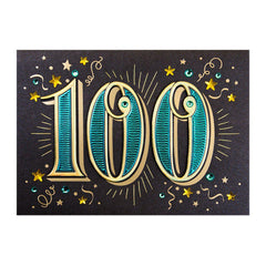 PAPYRUS HAPPY BIRTHDAY - 100 WITH STARS