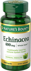 Nature's Bounty Echinacea 400mg Whole Herb - 100 capsules herbal supplement