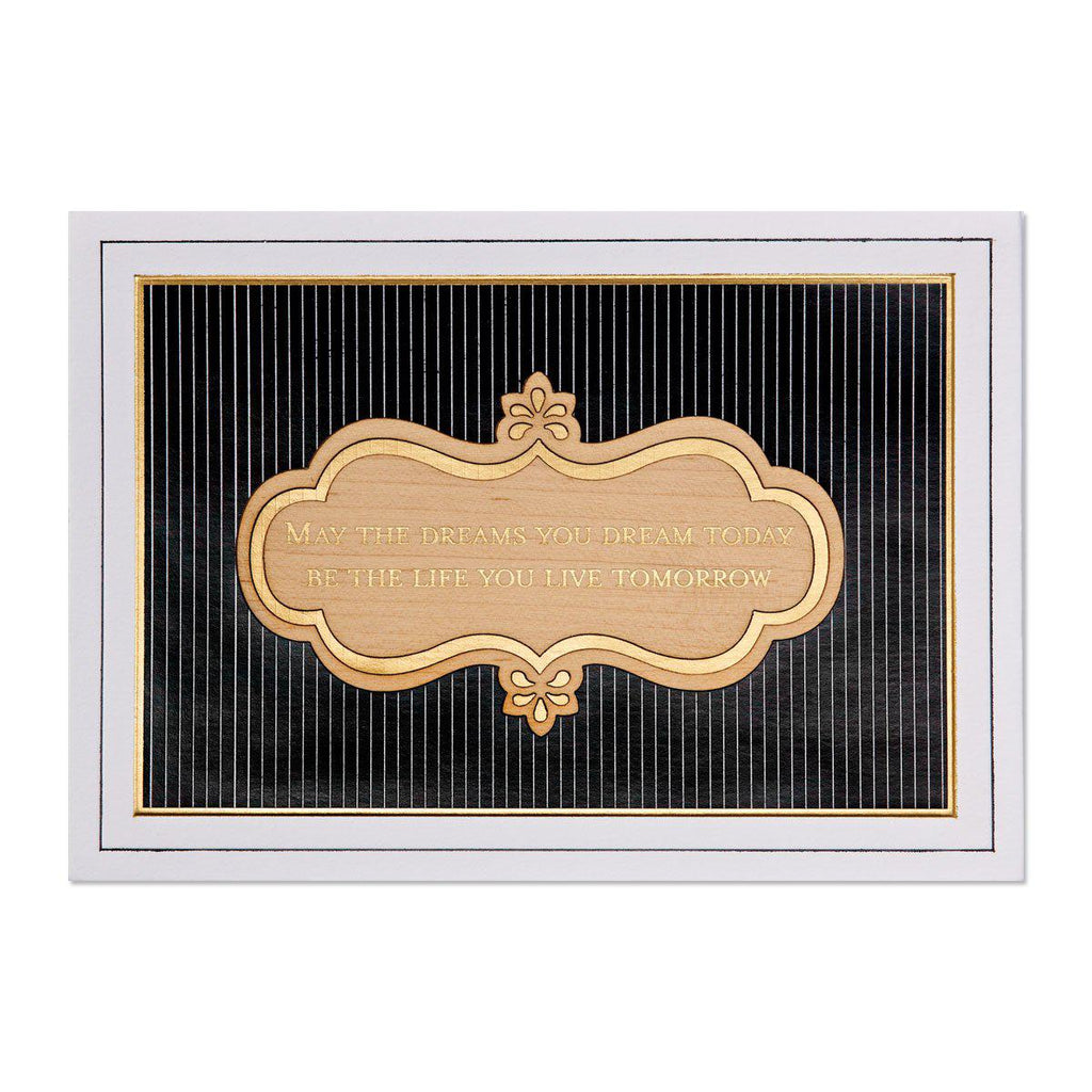 Papyrus Happy Birthday - Stamped Wood Plaque
