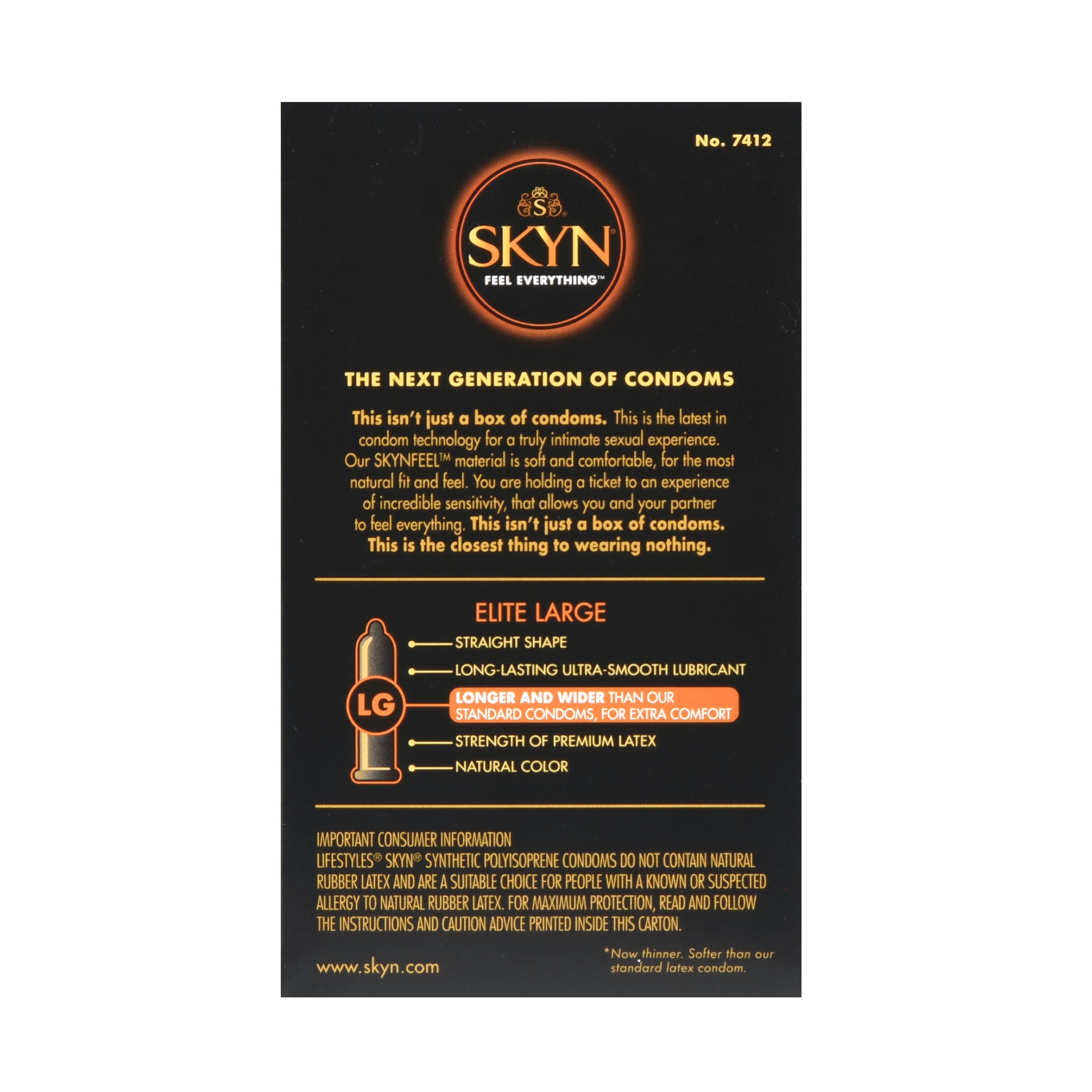 SKYN Feel Everything Elite Large Lubricated Non Latex Condoms, 12 Coun | Silver Rod Pharmacy SKYN Feel Everything Elite Large Lubricated Non Latex Condoms, 12 Coun | Silver Rod Pharmacy