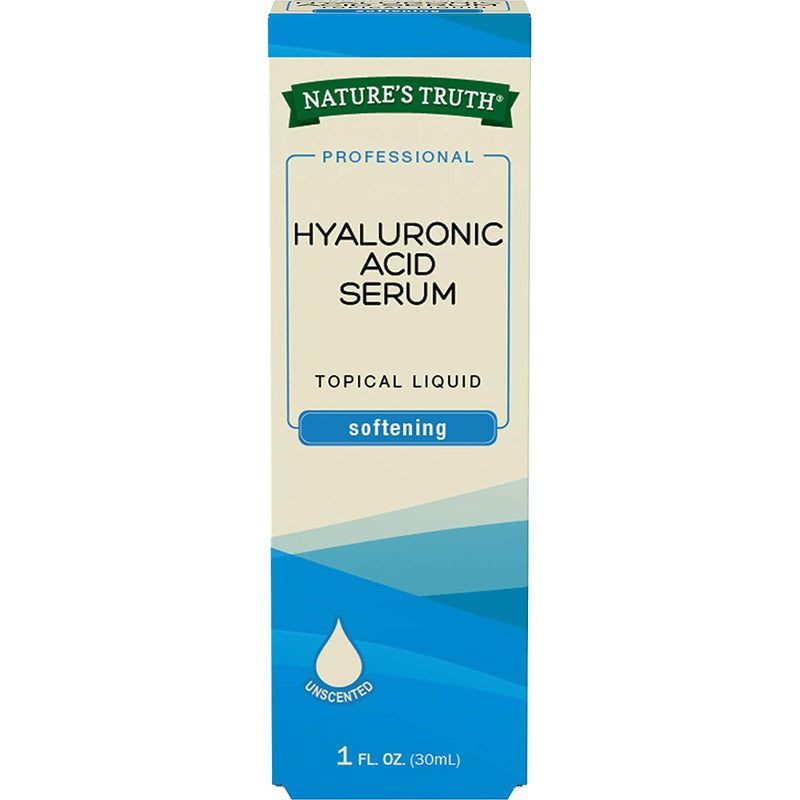 Nature's Truth Hyaluronic Acid Serum Topical Liquid, 1 fl oz. Unscented