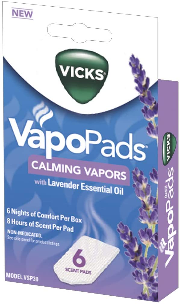 Vicks VapoPads Calming Vapors with Lavender Essential Oil - Model VP30, 6 Scent Pads