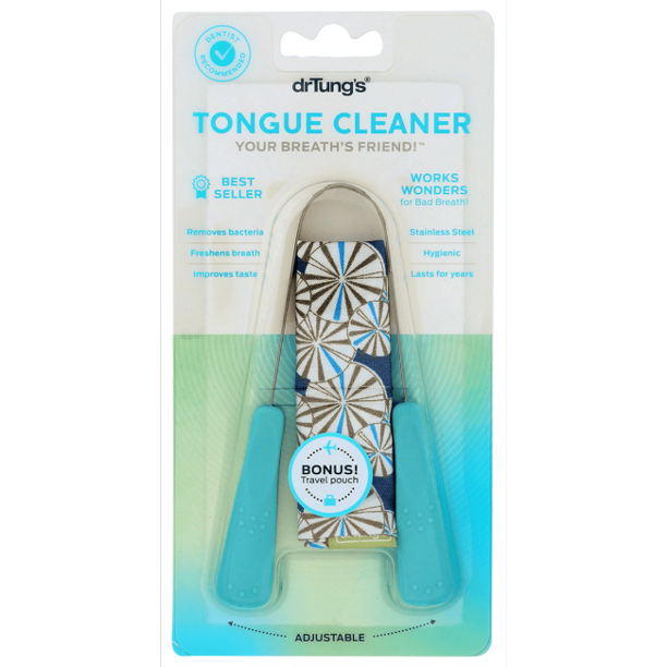 Dr Tung's Tongue Cleaner - Your Breath's Best Friend - Stainless Steel Reusable, 1 pc*