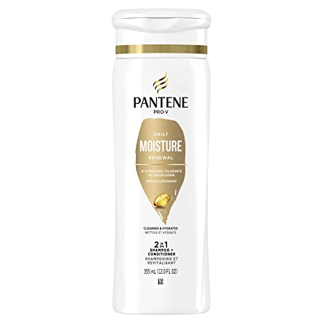 PANTENE PRO-V Daily Moisture Renewal 2 in 1 Shampoo + Conditioner, 12 oz