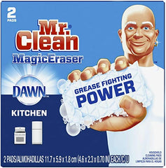 Magic Eraser Kitchen with Dawn, Cleaning Pads with Durafoam, 2 Count