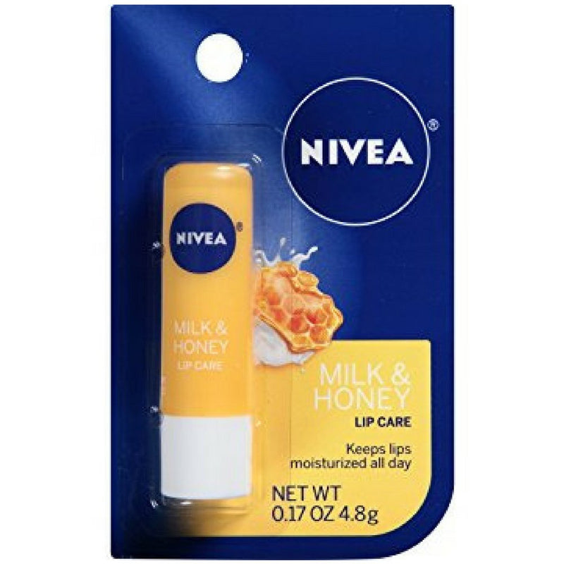Nivea All Day Moisture Milk & Honey Lip Care Balm, 0.17 oz