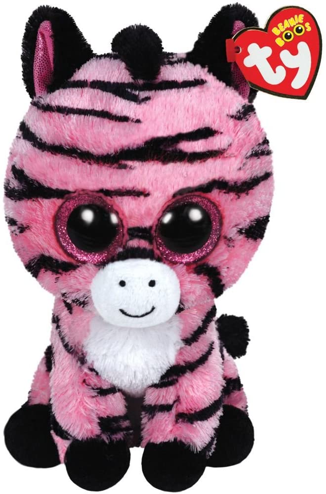 Ty Beanie Boos Zoey The Pink Zebra Plush