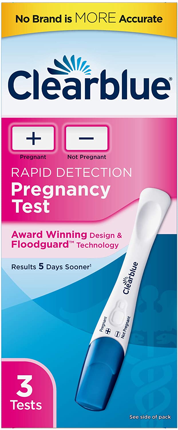 Clearblue Rapid Detection Pregnancy Test, 3 Count