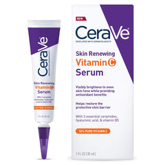 CeraVe Skin Renewing Vitamin C Serum, w 10% Pure Vitamin C, 1 Fl Oz