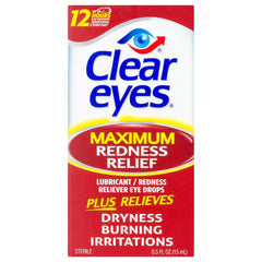 Clear Eyes Maximum Redness Relief Eye Drops 0.50 Fl oz (15 ml)